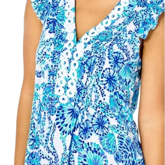 NEW Lilly Pulitzer Dress Joan Tunic Dress, Shell Me You Love Me - Picture 2 of 9